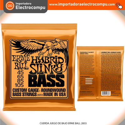 CUERDA JUEGO DE BAJO ERNIE BALL 2833