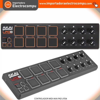 CONTROLADOR MIDI AKAI PAD LPD8