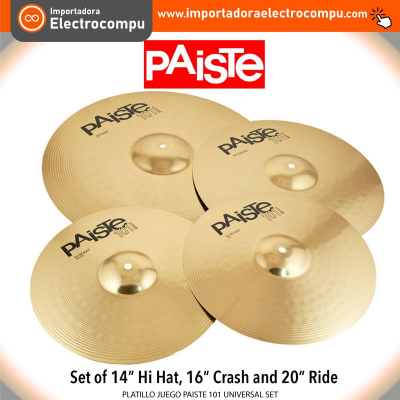 PLATILLO JUEGO PAISTE 101 UNIVERSAL SET