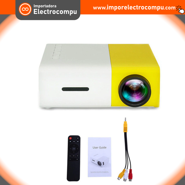 Mini Proyector Portable -LED PROJECTOR KAM YG-300 - (600 Lumens Video 1080P)