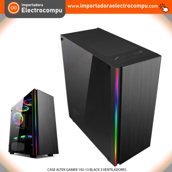 CASE ALTEK GAMER 192 13 BLACK 3 VENTILADORES