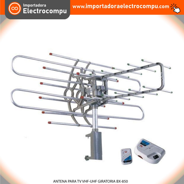 ANTENA PARA TV VHF-UHF GIRATORIA BX-850