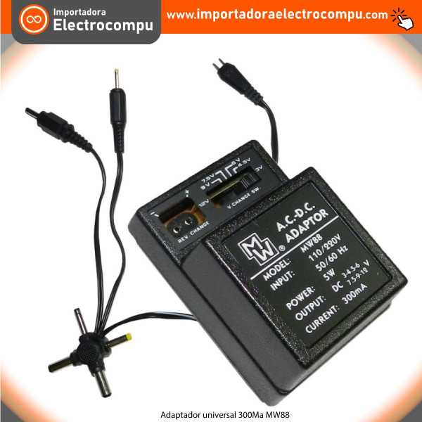 Adaptador universal 300Ma MW88