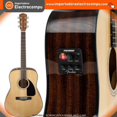 GUITARRA ELECTROACUSTICA FENDER-60CE12 NAT