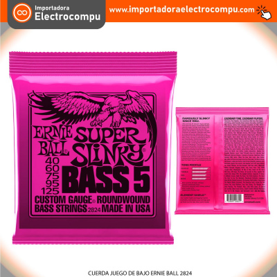 CUERDA JUEGO DE BAJO ERNIE BALL 2824