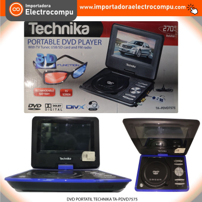 DVD PORTATIL TECHNIKA TA PDVD7575